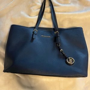 Michael Kors navy blue tote